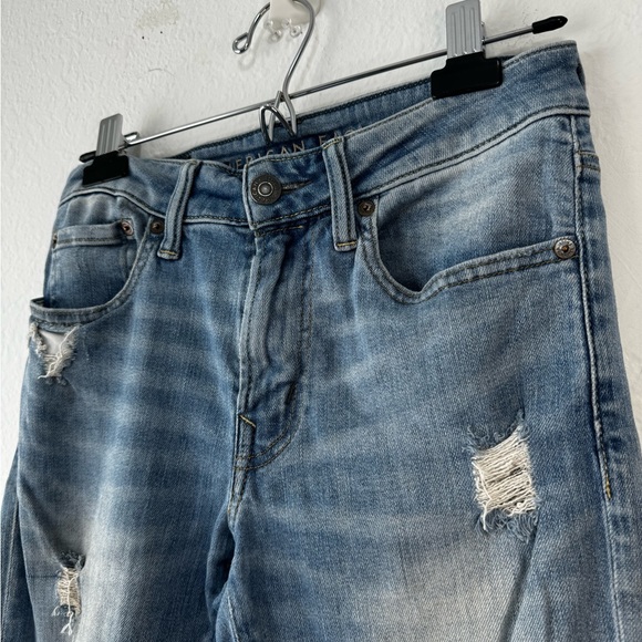 AMERICAN EAGLE Jeans Women 28x30 Next Level Airflex Slim Destroyed Jeans - Picture 6 of 15